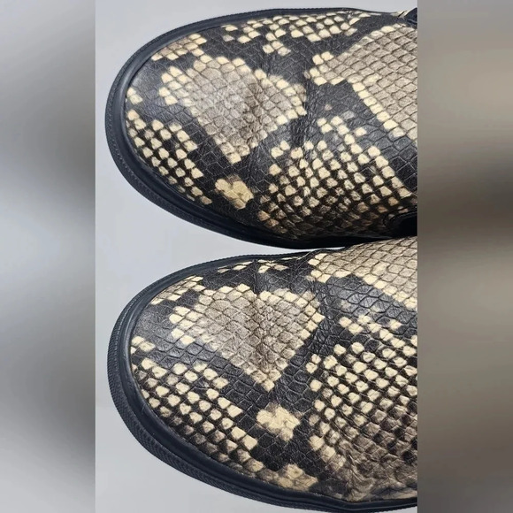 Michael Kors Women's Black Snake Python Keyton Loafer Slide On Size 6.5 - Picture 5 of 13